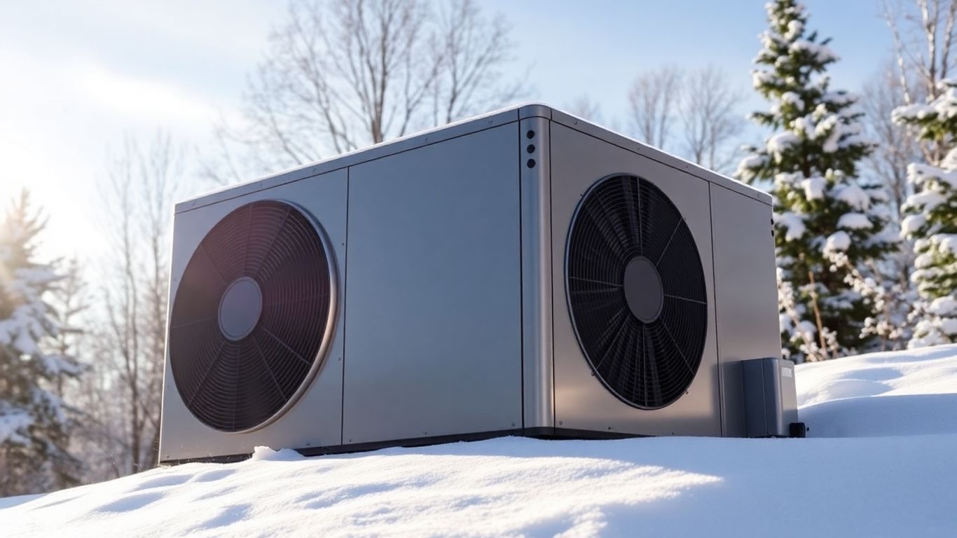 Pompa de căldură aer-apă în zăpadă