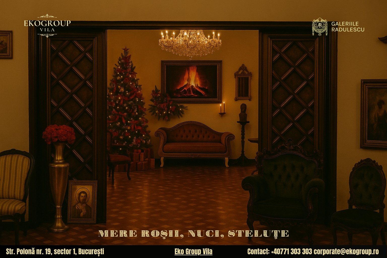 Decoratiuni de Craciun inspirate din farmecul Crăciunului anilor ’30 – o experiență unică la Eko Group Vila