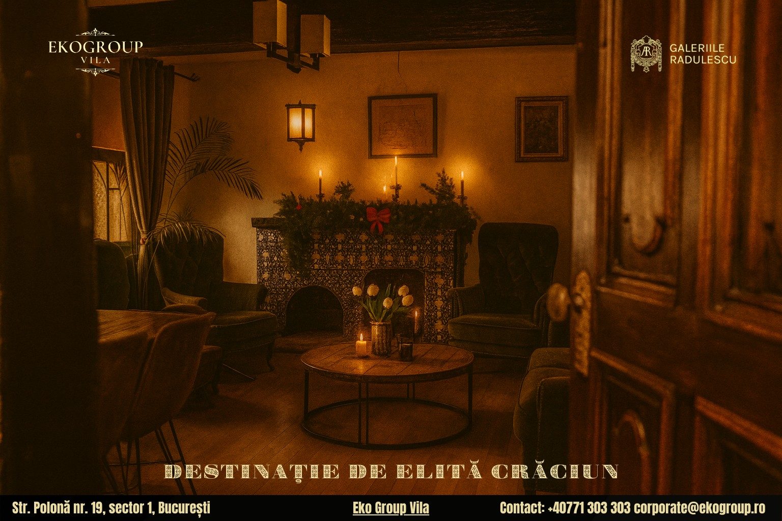 Destinații de Crăciun în București: Magia Crăciunului anilor ’30 la Eko Group Vila, o alegere rafinată